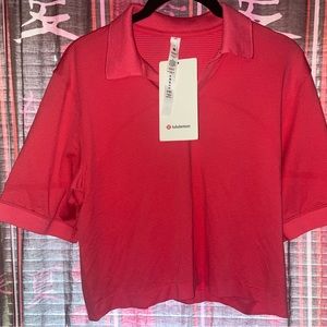 NWT Size 4 lululemon Swiftly Tech Relaxed-Fit Polo LIPG